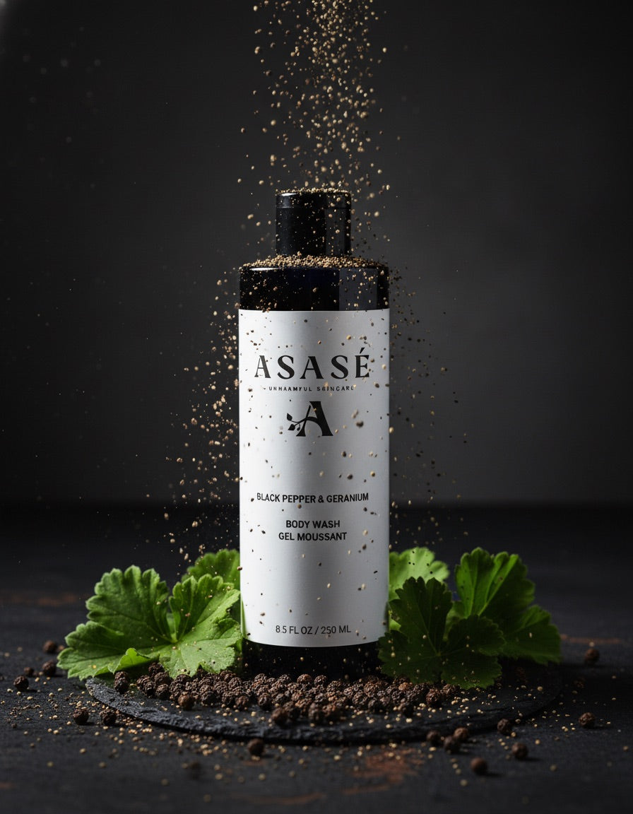 Black pepper & geranium body wash